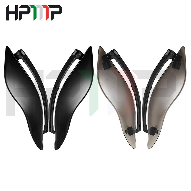 摩托车改装通 用挡风玻璃侧翼 头罩左右两侧小风挡风镜导流板