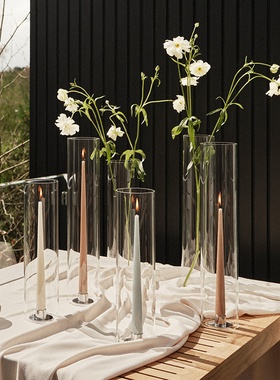 Ester&Erik蜡烛防风玻璃罩烛台镂空家用浪漫室内室外通用装饰罩