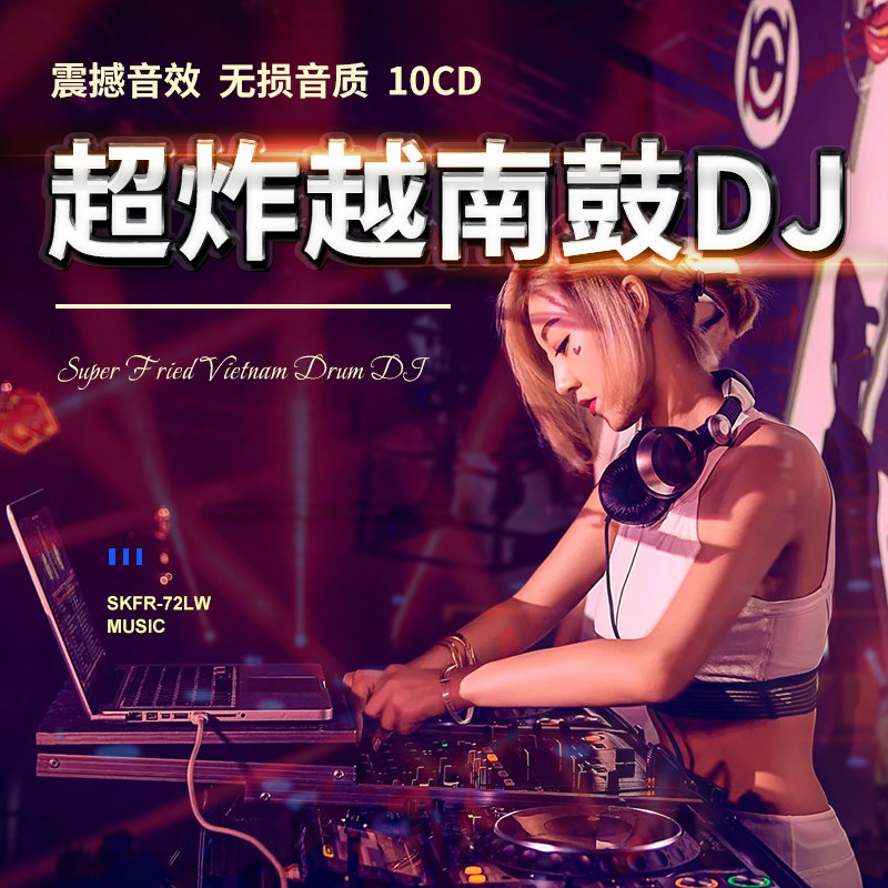 正版越南鼓dj外网英文重低音劲爆流行舞曲无损高音质汽车载cd碟片