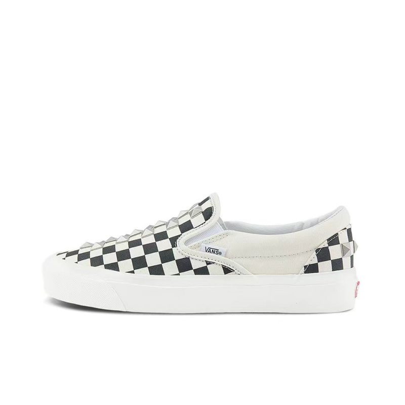 Vans/范斯 slip-on Classic 98 Dx经典棋盘格铆钉一脚蹬男休闲鞋