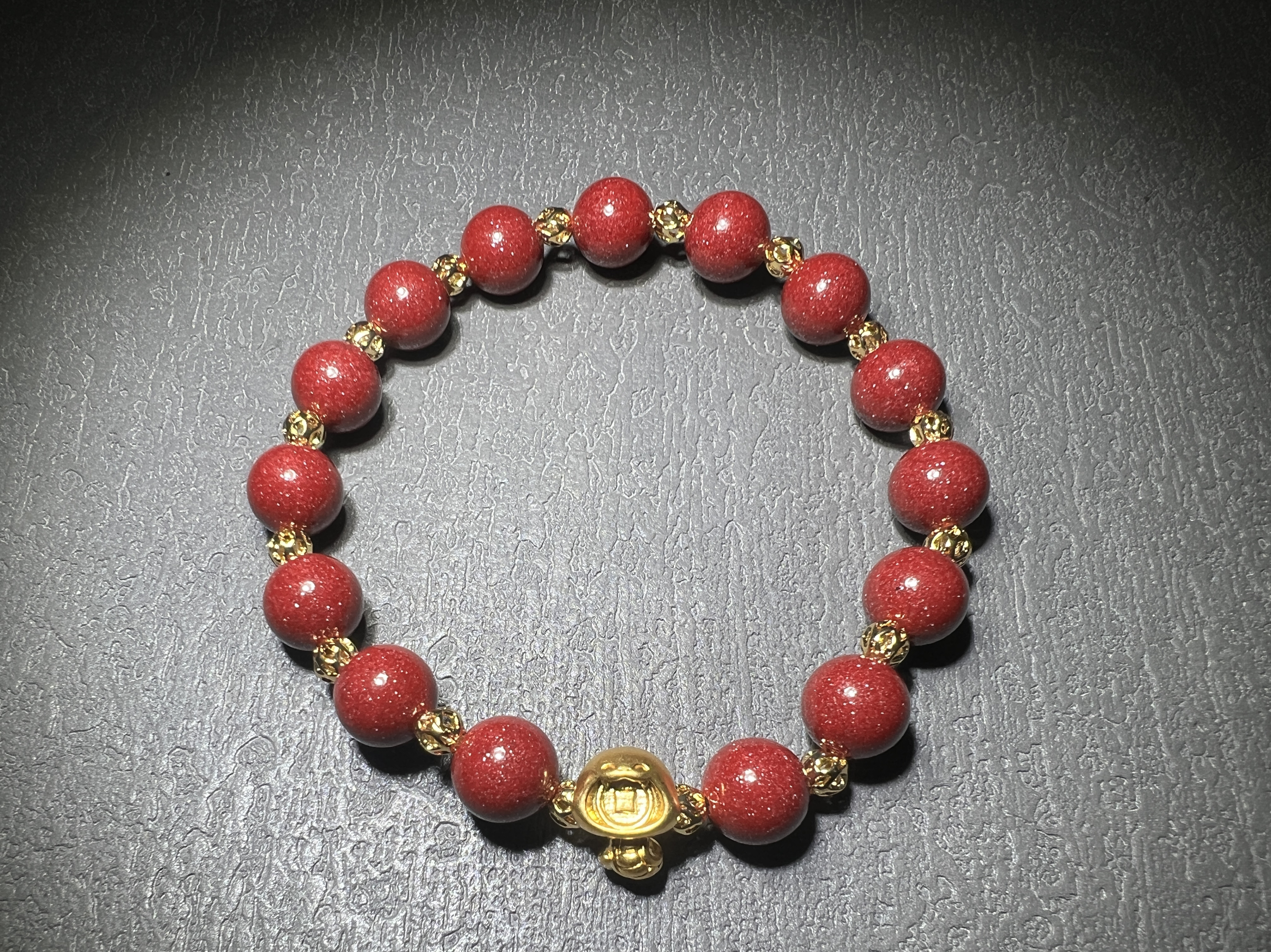 【踏金云螭】 超高品97%含量紫金砂 999足金蛇宝