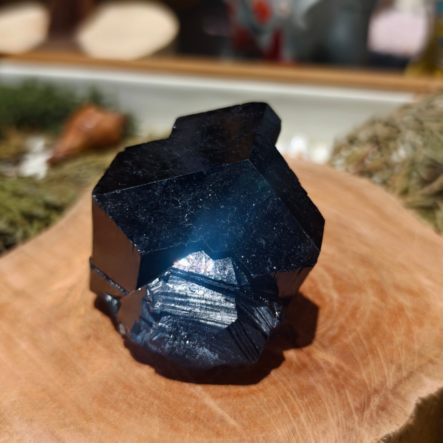 【暗夜归墟】纳米比亚稀有矩阵黑碧玺原石摆件 一物一图6月更新