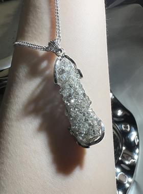 【灵渊鱼】内蒙鱼眼石绿幽灵共生白水晶