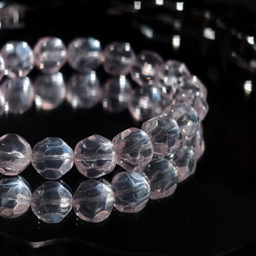 【蜜桃2】天然冰橘星光粉晶 高冰高透 菠萝珠手链 性价比6月新