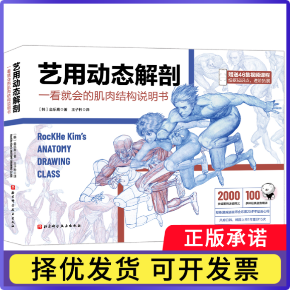 艺用动态解剖[韩]金乐熹9787571416850北京科学技术出版社书籍\/杂志\/报纸/儿童读物/童书/儿童文学