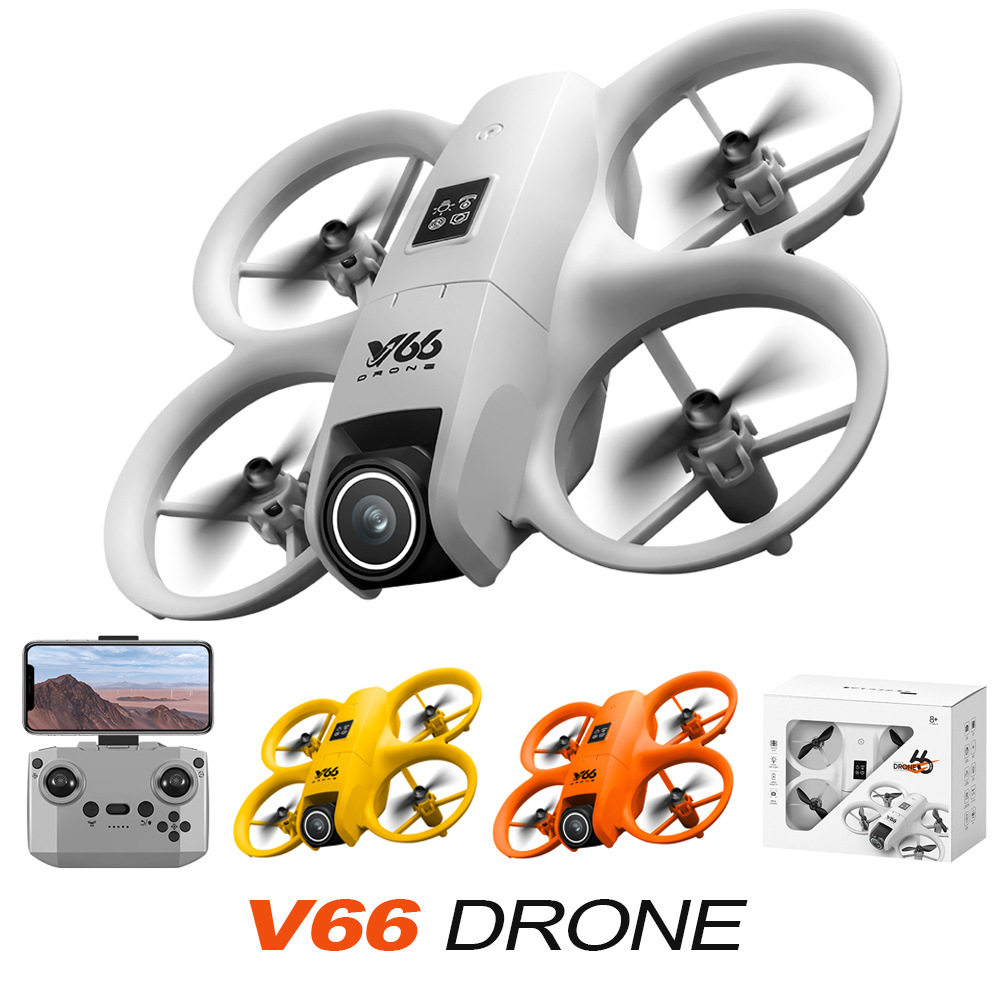 新品 V66无人机外贸航拍高清遥控飞机双摄像头定高航拍飞行器