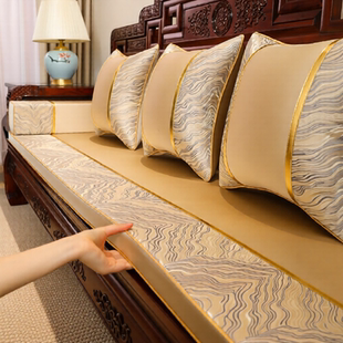 红木沙发坐垫定制中式实木家具坐垫罗汉床套罩椅垫飘窗垫四季通用