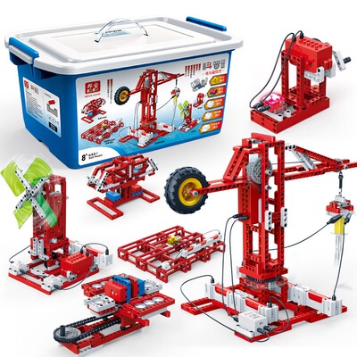 小学生益智积木邦宝电与磁探究