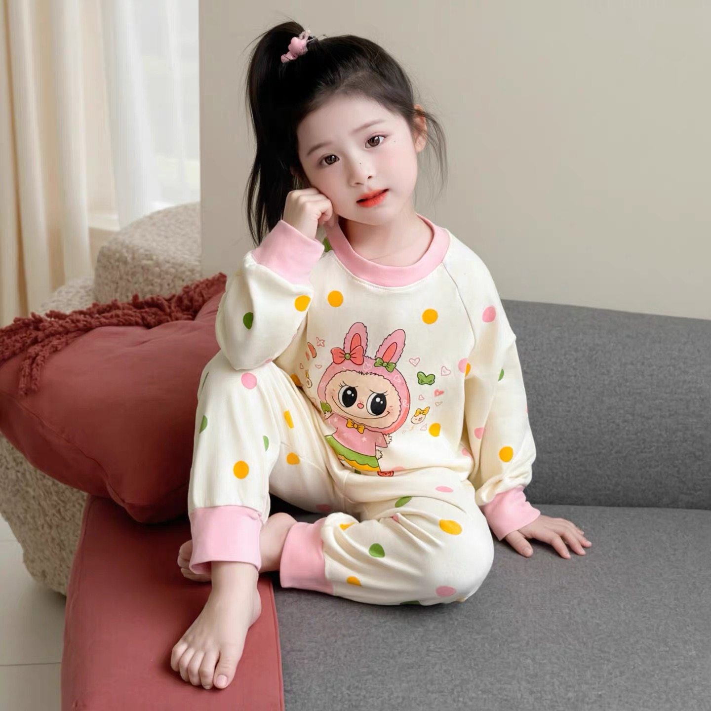 睡衣儿童女孩德绒秋衣秋裤保暖套装女童宝宝内衣打底家居服睡衣冬,童装/婴儿装/亲子装,套装,淘宝优惠券,粉丝福利购,淘宝优惠卷