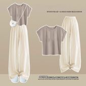 小个子简约风穿搭减龄山本裤 夏款 韩系两件套 女装 2025小众休闲套装