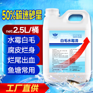 硫醚沙星水产养殖水霉白毛鱼塘专用杀菌烂身烂尾腐皮白毛水霉净