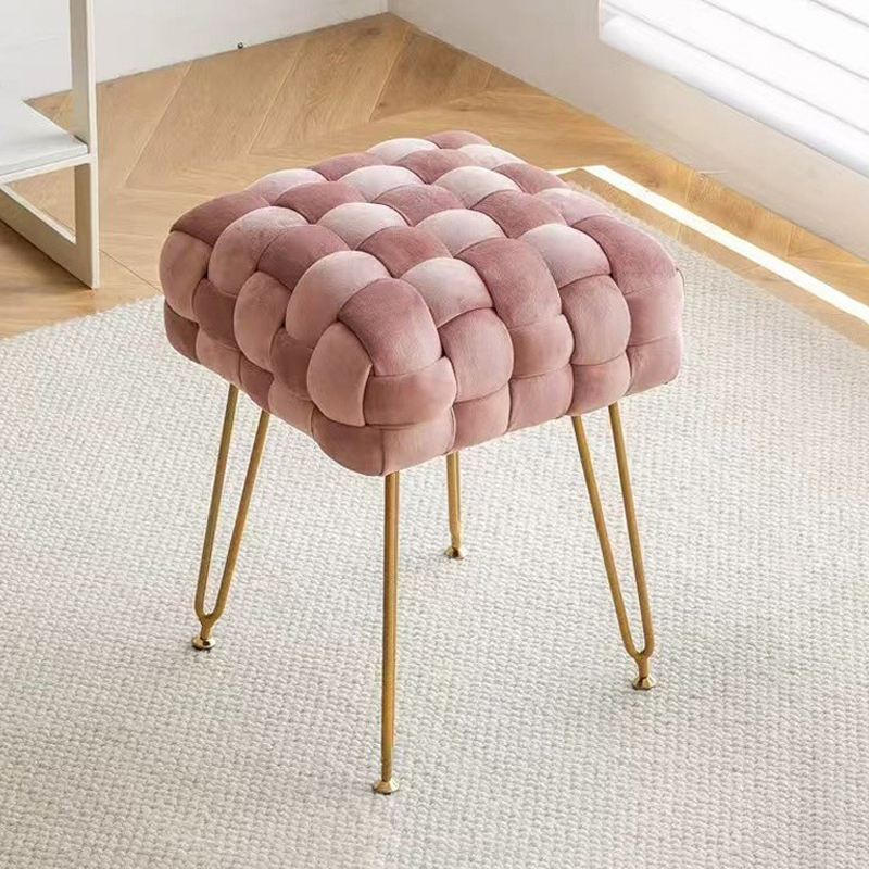 创意编织化妆凳女生卧室梳妆台凳