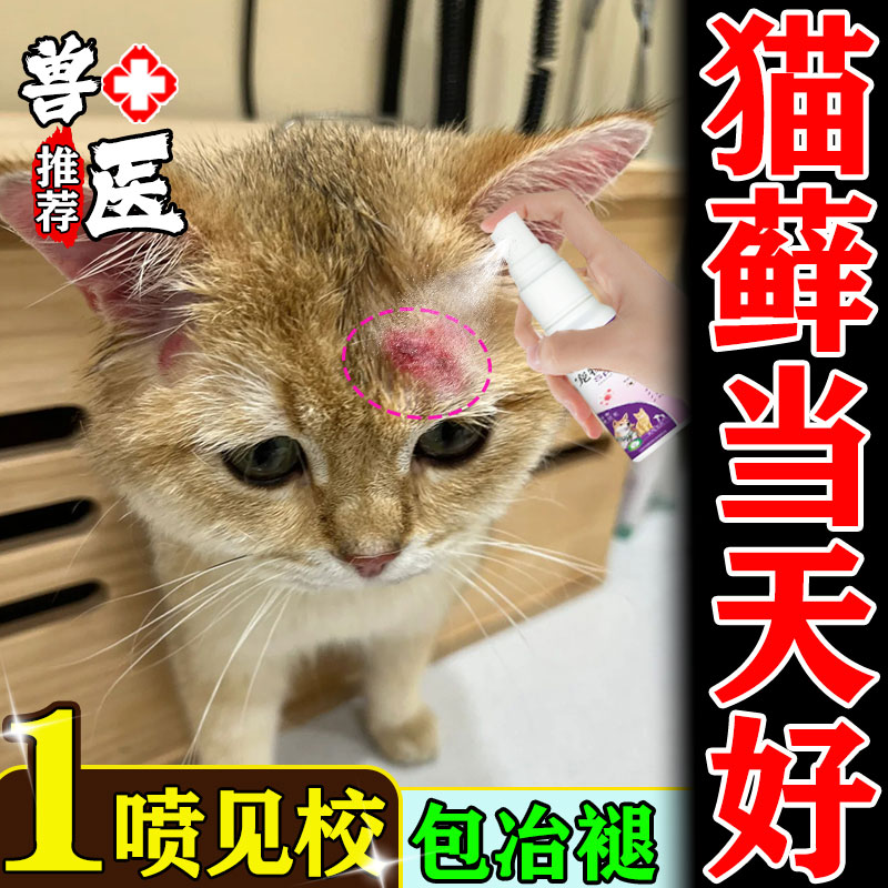 猫藓外用药猫咪黑下巴毛囊炎专用治疗幼猫猫藓皮肤病湿疹真菌感染