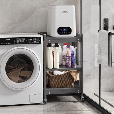 内衣洗衣机置物架迷你小型层高随调化妆室防锈防水带轮落地收纳层