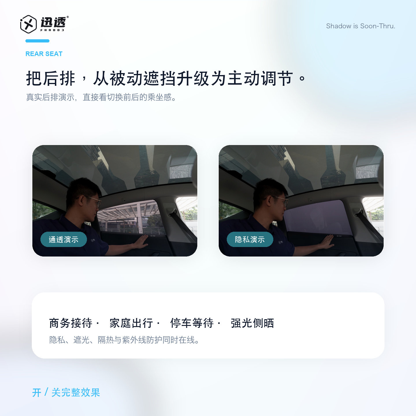 侧窗隐私隔热调光防爆膜