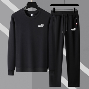 保暖青年运动上衣长裤 男2025新款 两件套 卫衣套装 折扣折扣秋冬长袖