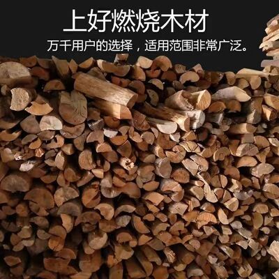 户外露营干柴火杉木劈柴篝火取暖