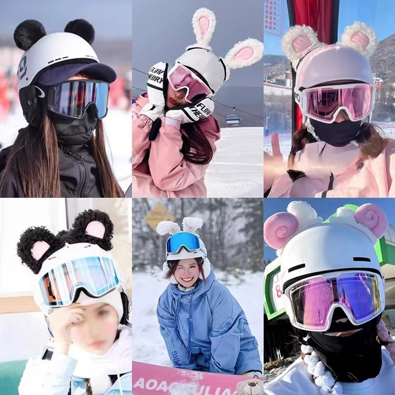 滑雪头盔装饰品骑电车摩托车头饰