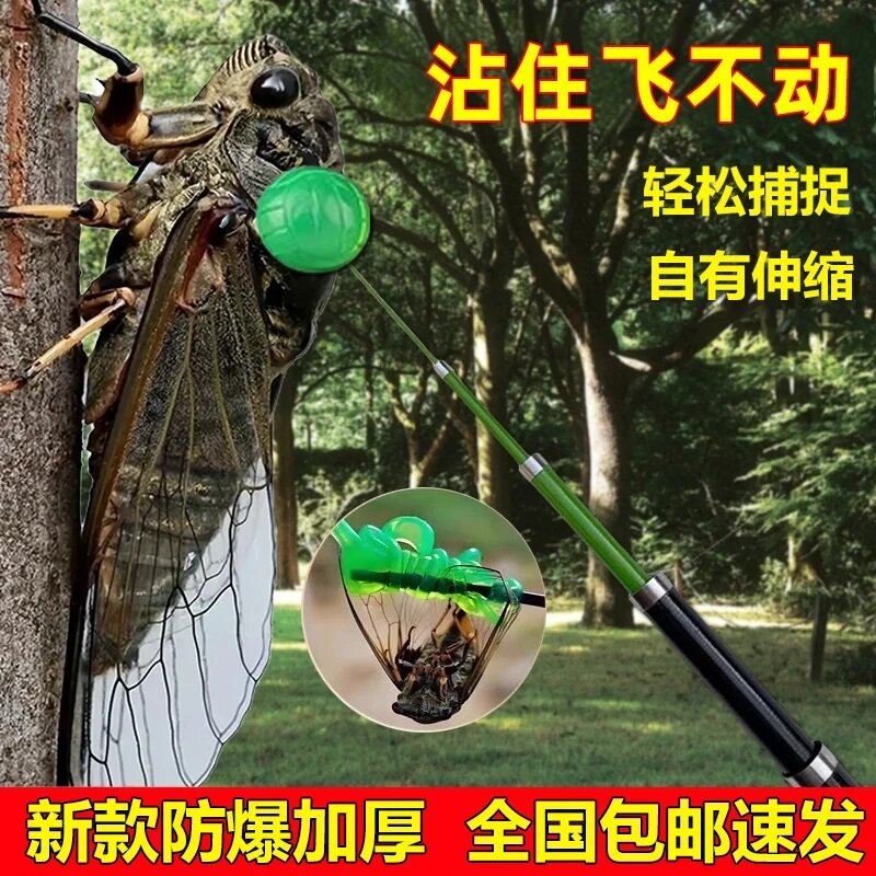 小绿手捕抓知了神器超粘粘蝉工具