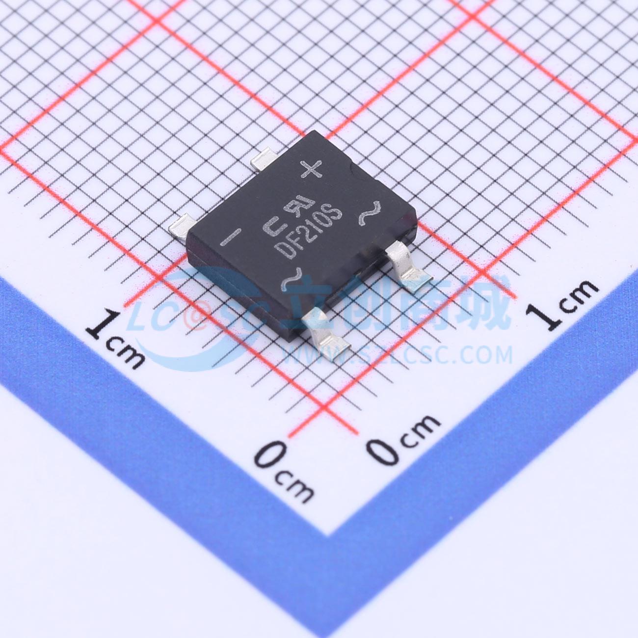 整流桥 DF210S-G DF-S 1kV 2A Comchip(典琦) 电子元器件配单