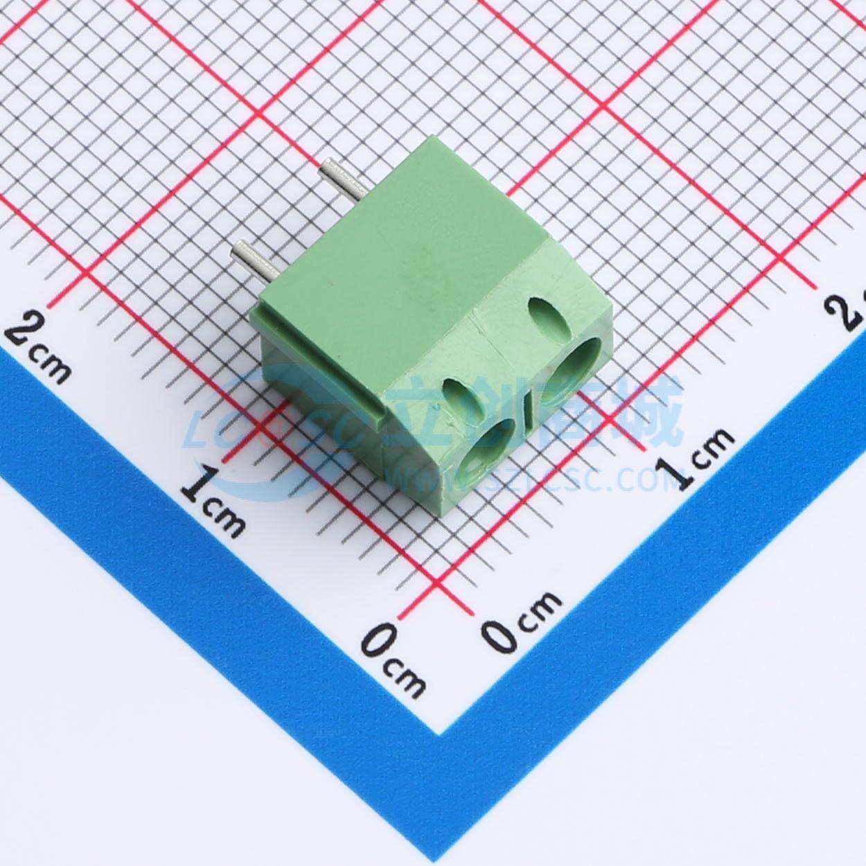 螺钉式接线端子 XD301V-5.0-2P-V 插件,P=5mm 电子元器件配单