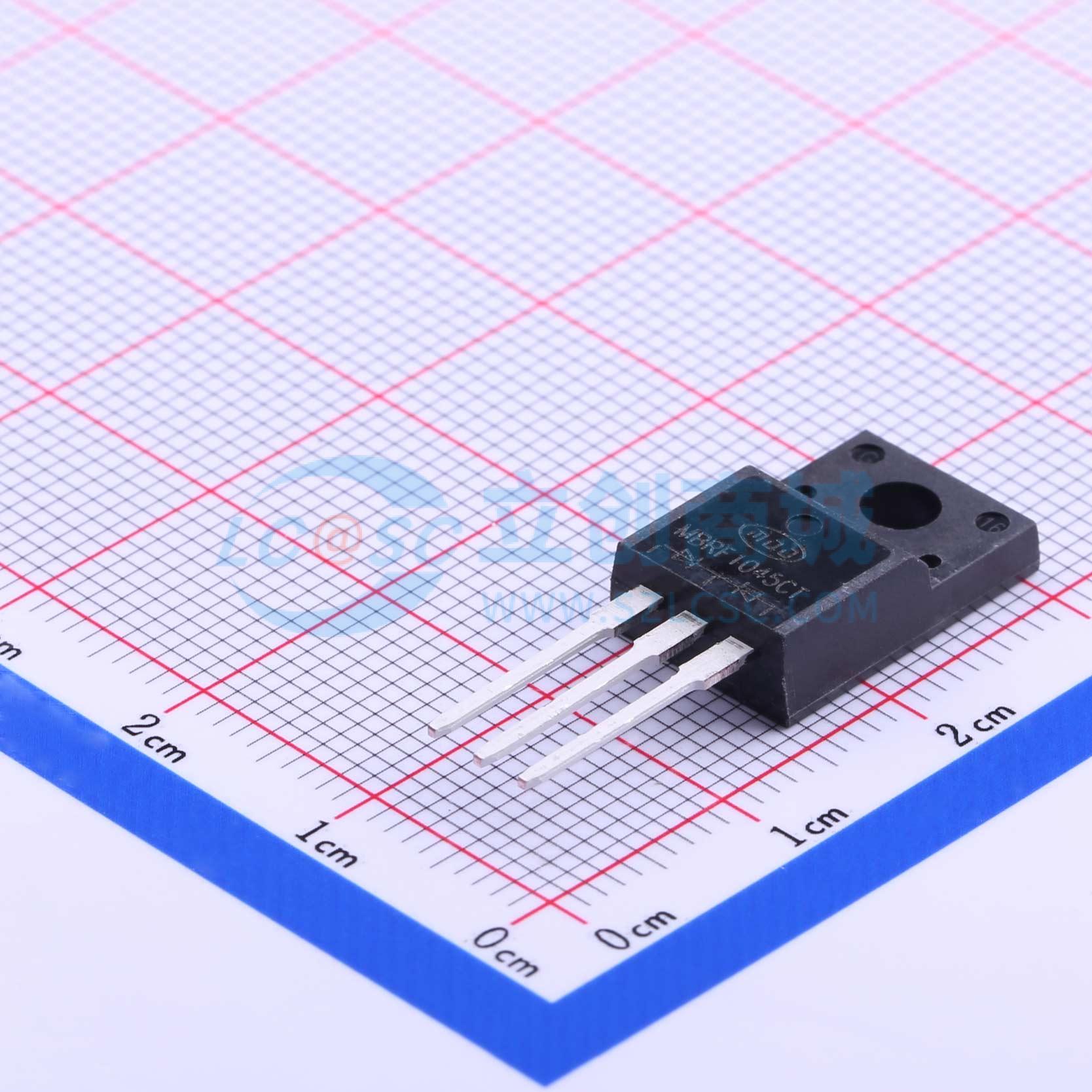 肖特基二极管 MBRF1045CT ITO-220AB MDD(辰达半导体) 电子元器件