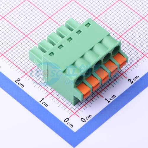 插拔式接线端子 DB2EKD-3.81-5P-GN P=3.81mm 插头 1x5P 原装正品