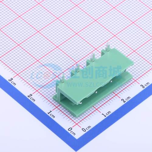 插拔式接线端子 KF2EDGR-7.5-4P 弯插,P=7.5mm 板端/插座-开口 1x