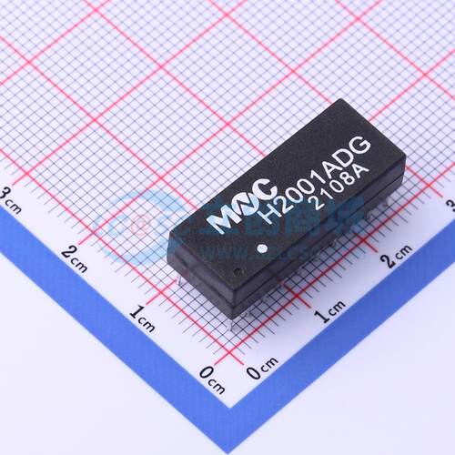 网口变压器 H2001ADG DIP-20P,25.2x10mm 双口 电子元器件配单
