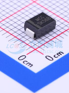 肖特基二极管 SK56B-LTP SMB(DO-214AA) 60V 5A MCC(美微科) 原装