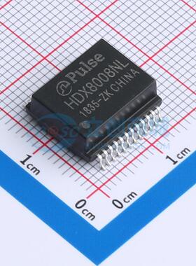 网口变压器 HDX8008NL SMD-24P,13.7x12.2mm 原装 电子元器件配单