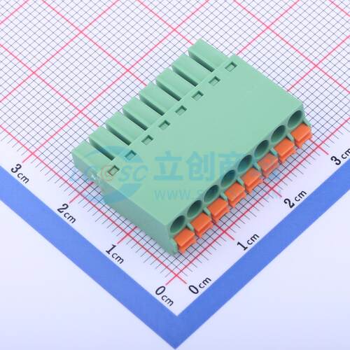 插拔式接线端子 DB2EKN-3.5-8P-GN P=3.5mm 插头 1x8P 电子元器件