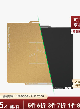 拓竹 纹理+光面PEI打印面板 3D打印机配件 【A1/X1/P1系列适用】