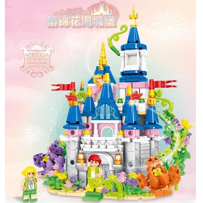 2023新款女生系列公主冰雪城堡女孩子拼装积木玩具六一儿童节礼物