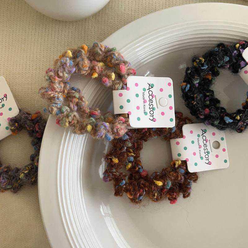 网红秋冬新款毛绒头绳发圈