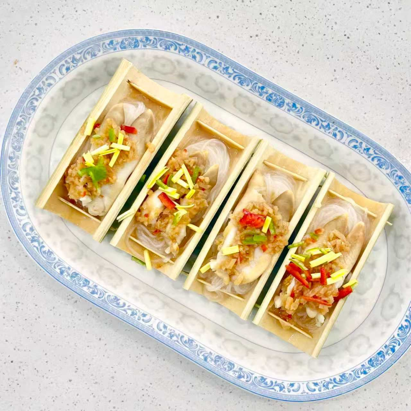 御宴翠竹蛏蒜蓉粉丝蛏子王酒店餐厅半成品私房菜清蒸竹子竹蛏海鲜