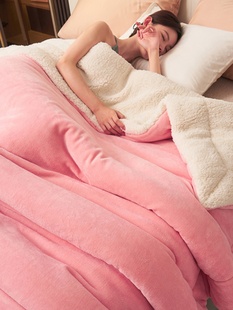 纯色加厚沙发盖毯床毯促 厂毛绒羊羔珊瑚法兰绒牛奶毛毯加绒秋冬季