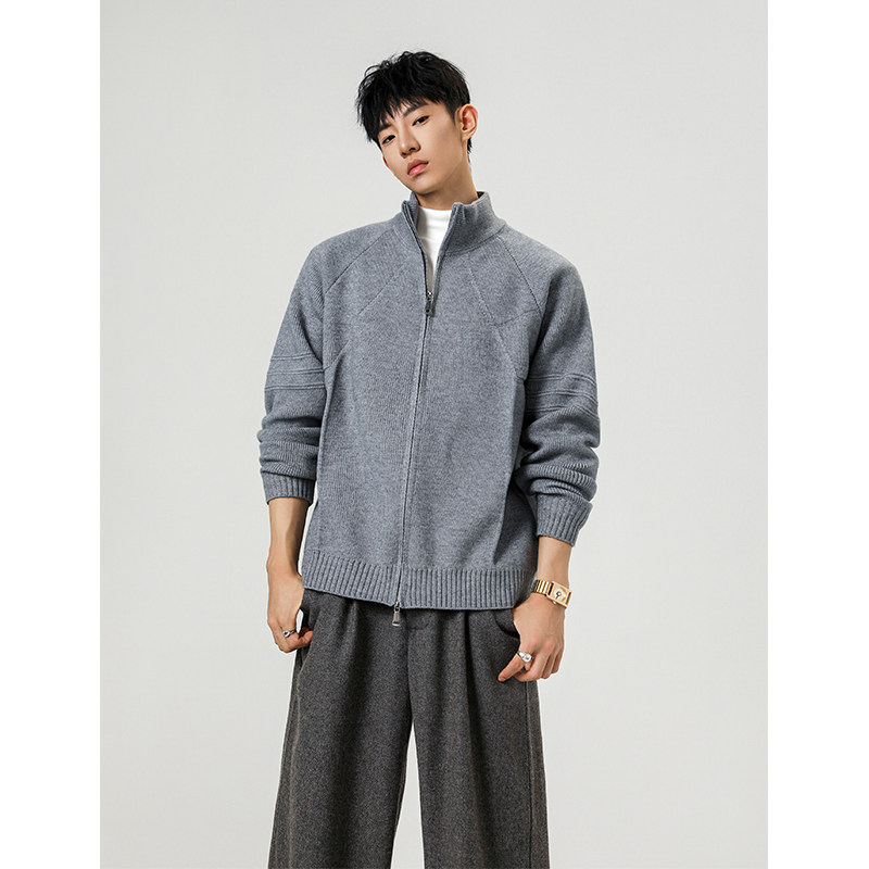 美式复古立领针织衫慵懒高级感内搭开衫毛衣男女情况冬季宽松外套,男装,针织衫/毛衣,淘宝优惠券,粉丝福利购,淘宝优惠卷