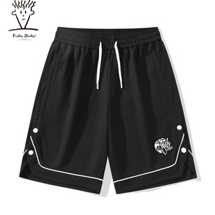 绣标青少年宽松休闲五分短裤 FIDO 潮牌排扣短裤 美式 DIDO