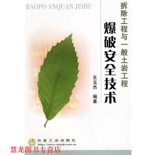 【正版书籍】 拆除工程与一般土岩工程:爆破安全技术 王玉杰 冶金工业出版社