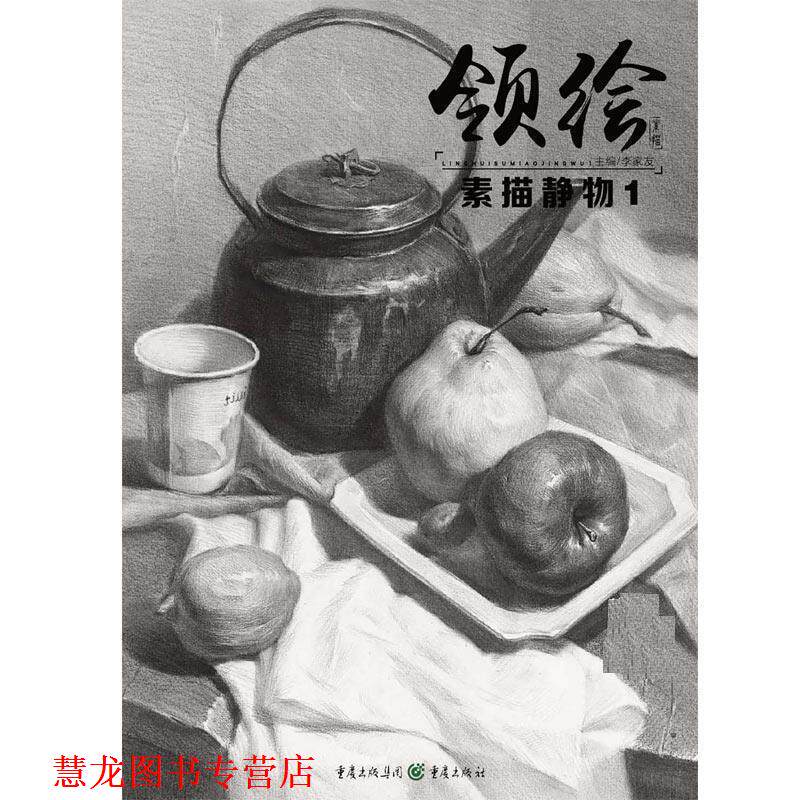 【正版书籍】 领绘:素描静物1 李家友 重庆出版社