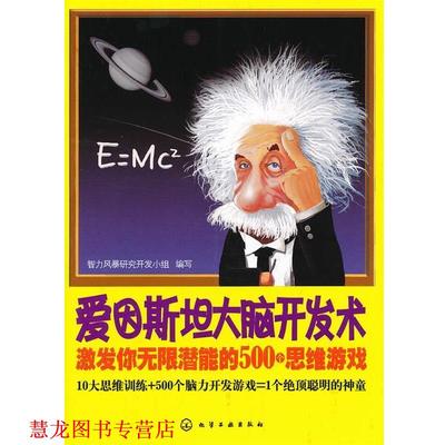 【正版书籍】 爱因斯坦大脑开发术--激发你无限潜能的500个思维游戏 智力风暴研究开发小组 编写 化学工业出版社