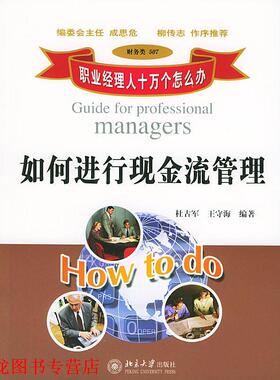 【正版书籍】 职业经理人十万个怎么办:如何进行现金流管理 杜古军,王守海 编著 北京大学出版社