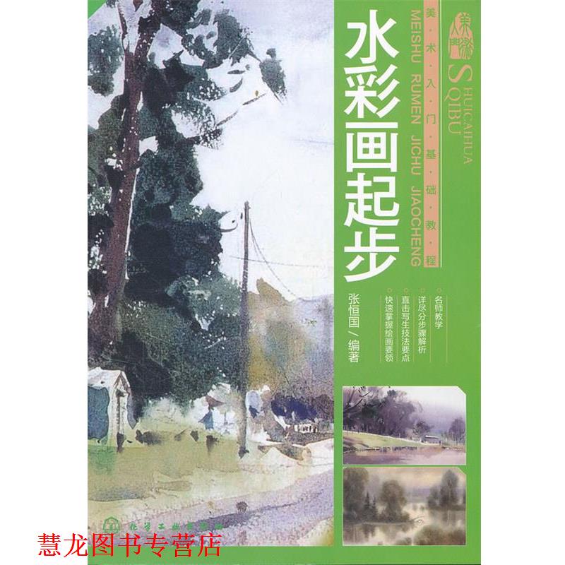 【正版书籍】 美术入门基础教程--水彩画起步 张恒国 化学工业出版社