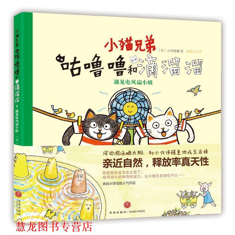 【正版书籍】 小猫兄弟: 咕噜噜和滴溜溜⑤遇见电风扇小姐 亲近自然 用惬意的心情畅游大自然 (日)江川智穗著,裙角飞飞译,高高国际