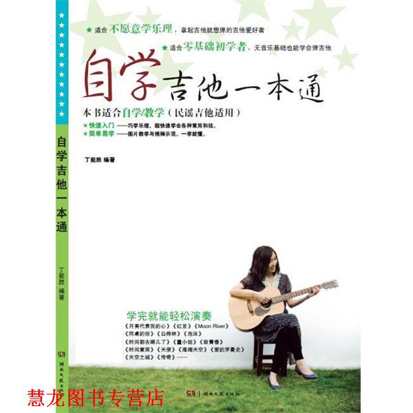 【正版书籍】 自学吉他一本通 丁能胜 湖南文艺出版社