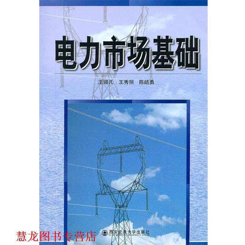 【正版书籍】 电力市场基础 王锡凡,王秀丽,陈皓勇 编著 西安交通大学出版社