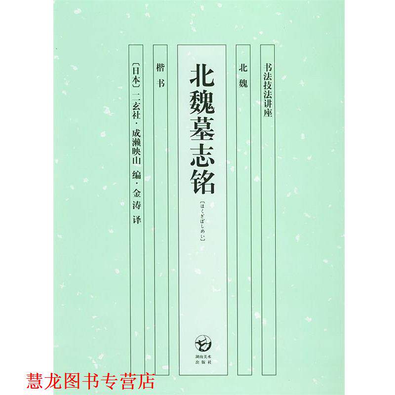 【正版书籍】 北魏墓志铭—书法技法讲座 (日)成濑映山编,金涛 译 湖南美术出版社