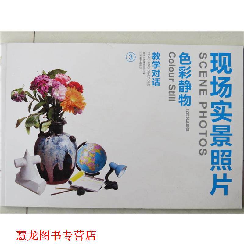 【正版书籍】 现场实景照片色彩静物花卉文体用品教学对话3 《教学对话》编委会 编著 江西美术出版社