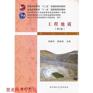 【正版书籍】 普通高等学校土木工程专业新编系列教材:工程地质 孙家齐,陈新民 编 武汉理工大学出版社